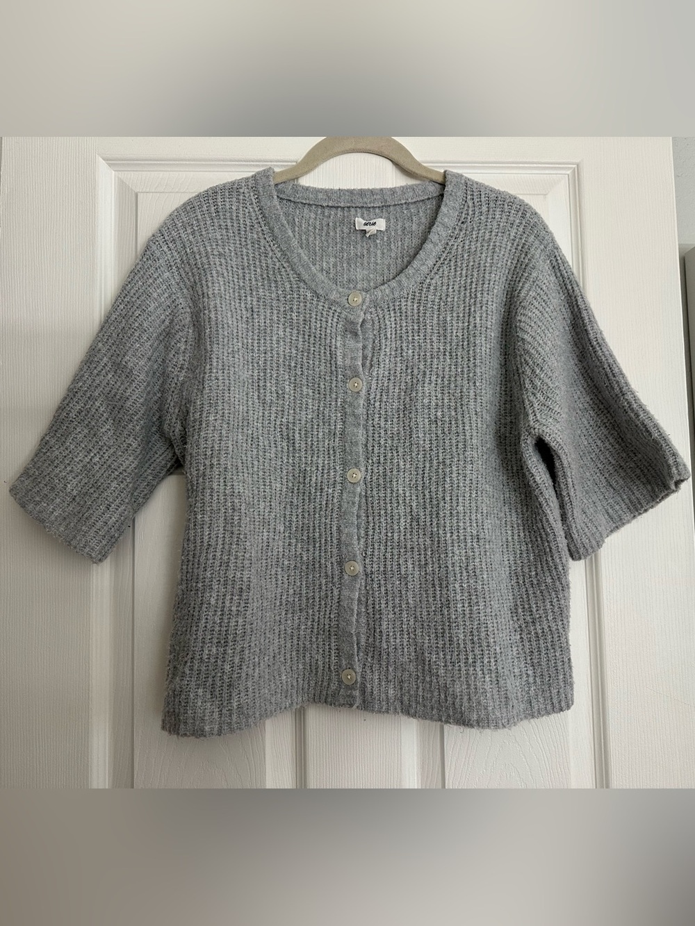 aerie Unreal Short Sleeve Cardigan